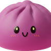 Dumpling Squishy Grigio Magenta — squishy antistress slow-rise kawaii