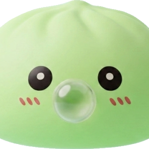 Dumpling Squishy Verde Fresco Naturale — squishy antistress slow-rise kawaii