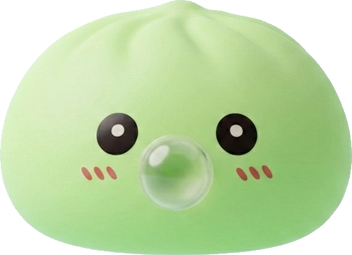 Dumpling Squishy Verde Fresco Naturale — squishy antistress slow-rise kawaii
