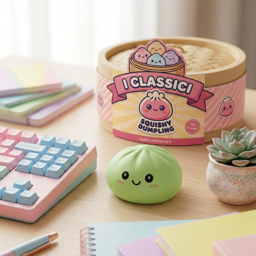 Dumpling Squishy Verde Matcha — squishy antistress slow-rise kawaii