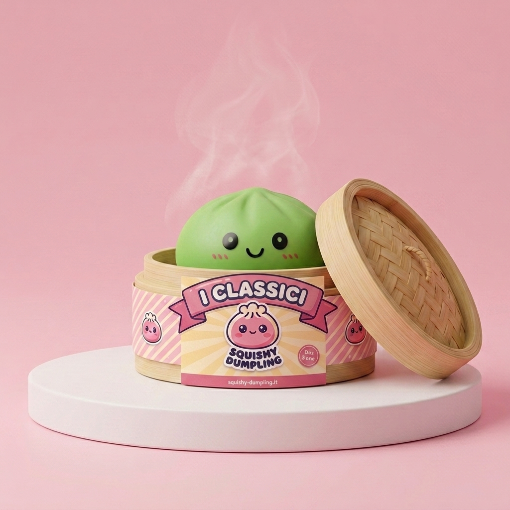 Dumpling Squishy Verde Matcha — squishy antistress slow-rise kawaii