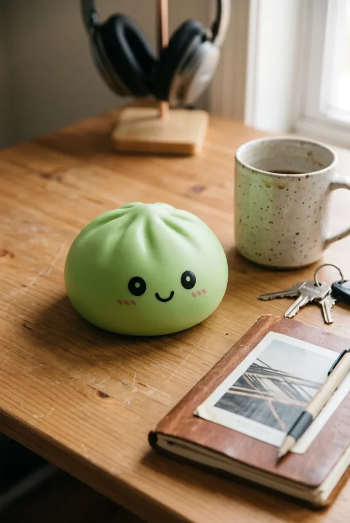 Dumpling Squishy Verde Matcha — squishy antistress slow-rise kawaii