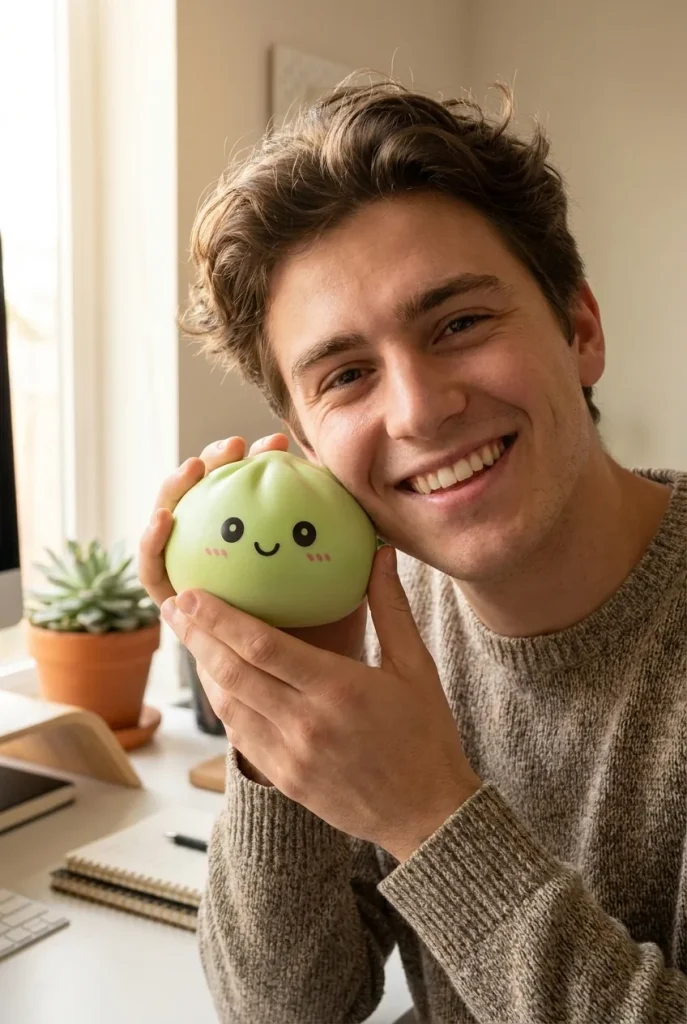 Dumpling Squishy Verde Matcha — squishy antistress slow-rise kawaii
