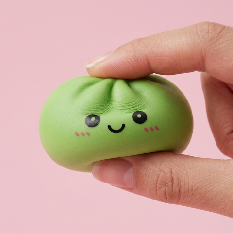 Dumpling Squishy Verde Matcha — squishy antistress slow-rise kawaii
