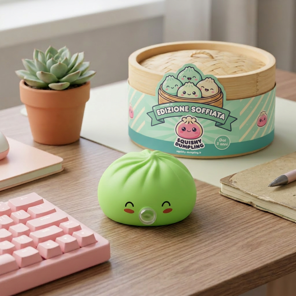 Dumpling Squishy Matcha Verde Rare Blow — squishy antistress slow-rise kawaii