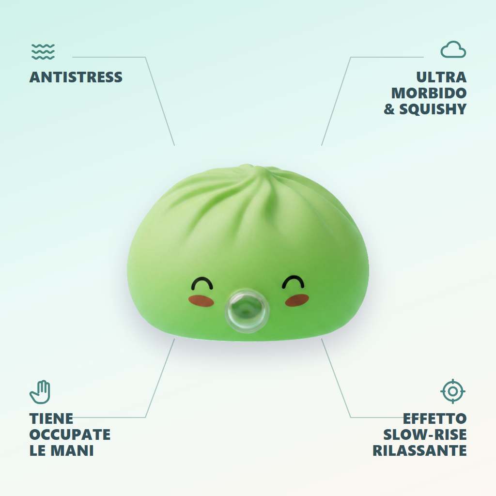 Dumpling Squishy Matcha Verde Rare Blow — squishy antistress slow-rise kawaii