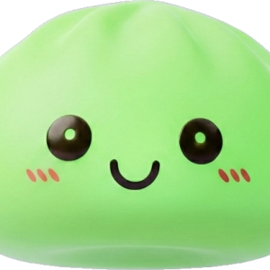 Dumpling Squishy Verde Luce Notturna — squishy antistress slow-rise kawaii