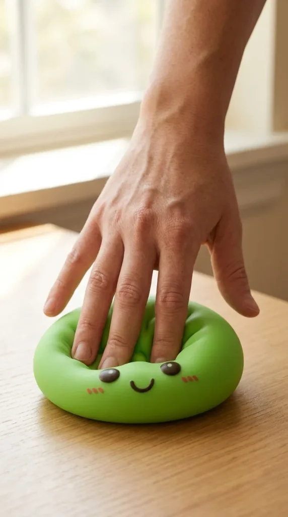 Dumpling Squishy Verde Luce Notturna — squishy antistress slow-rise kawaii