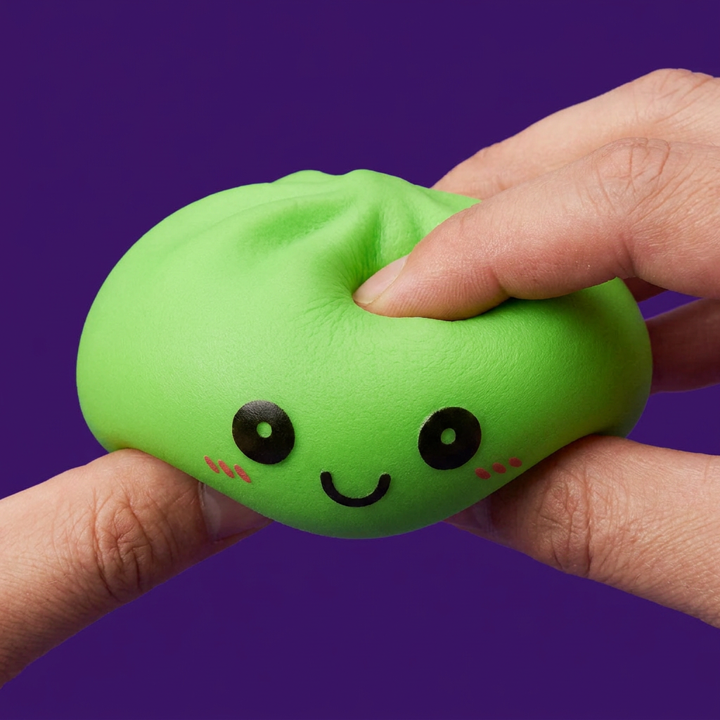 Dumpling Squishy Verde Luce Notturna — squishy antistress slow-rise kawaii