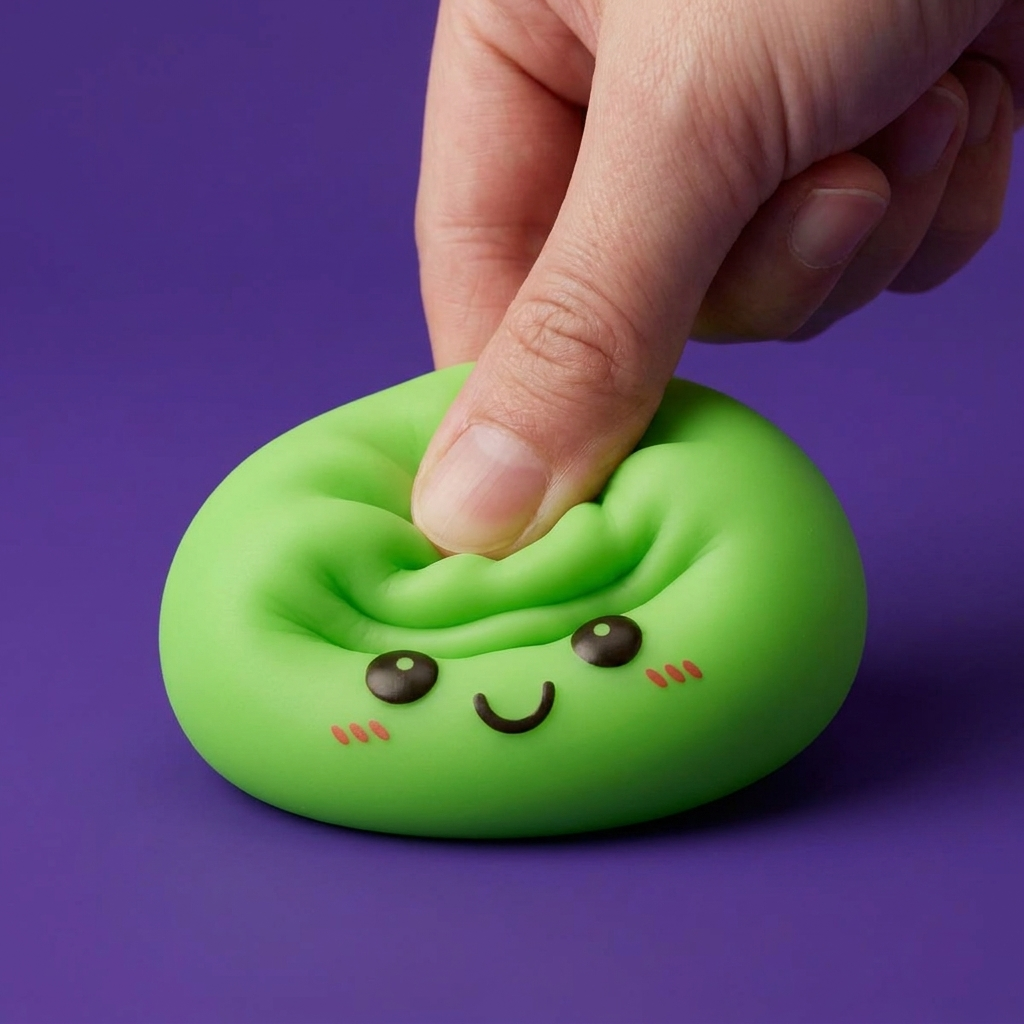 Dumpling Squishy Verde Luce Notturna — squishy antistress slow-rise kawaii