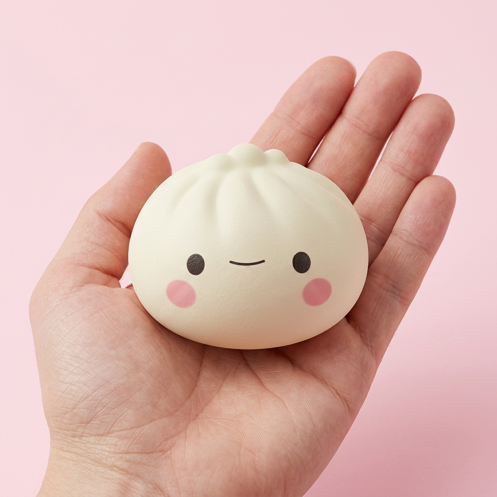 Dumpling Squishy Giapponese Kawaii — Lotto da 12 Blind Box — squishy antistress slow-rise kawaii