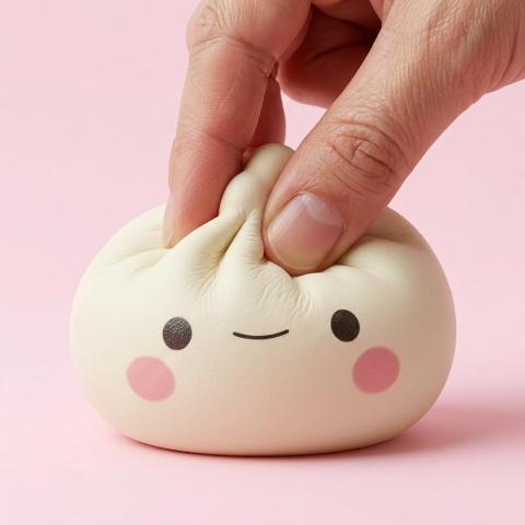 Dumpling Squishy Giapponese Kawaii — Lotto da 12 Blind Box — squishy antistress slow-rise kawaii