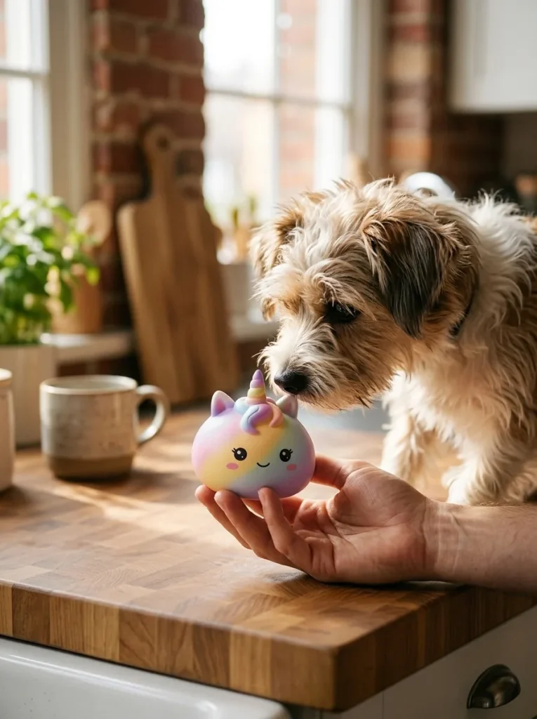 Jumbo Dumpling Squishy Unicorno Arcobaleno — squishy antistress slow-rise kawaii