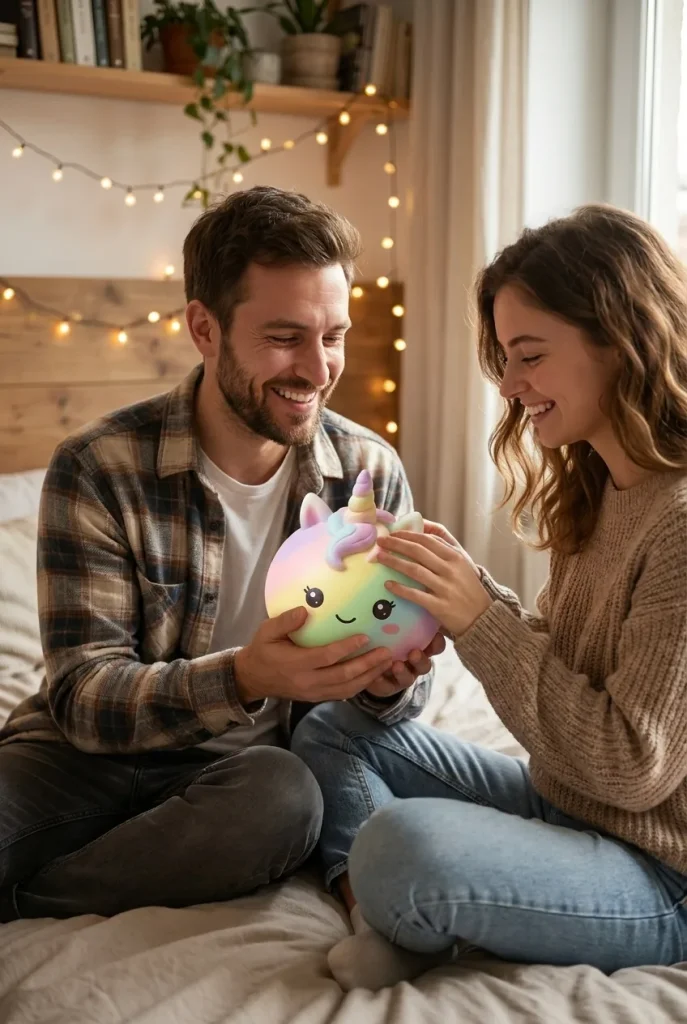 Jumbo Dumpling Squishy Unicorno Arcobaleno — squishy antistress slow-rise kawaii