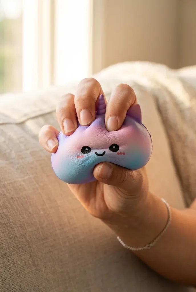 Jumbo Dumpling Squishy Unicorno Arcobaleno — squishy antistress slow-rise kawaii