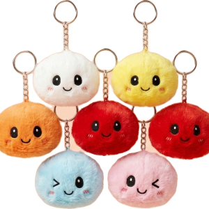 Dumpling Squishy Portachiavi Peluche x6 — squishy antistress slow-rise kawaii