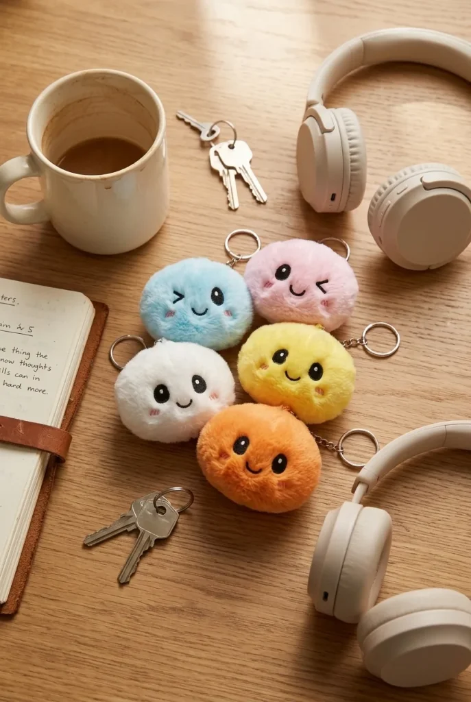 Dumpling Squishy Portachiavi Peluche x6 — squishy antistress slow-rise kawaii