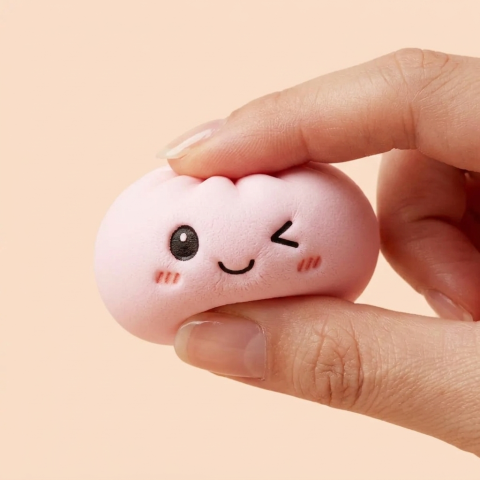 Dumpling Squishy Portachiavi Peluche x6 — squishy antistress slow-rise kawaii