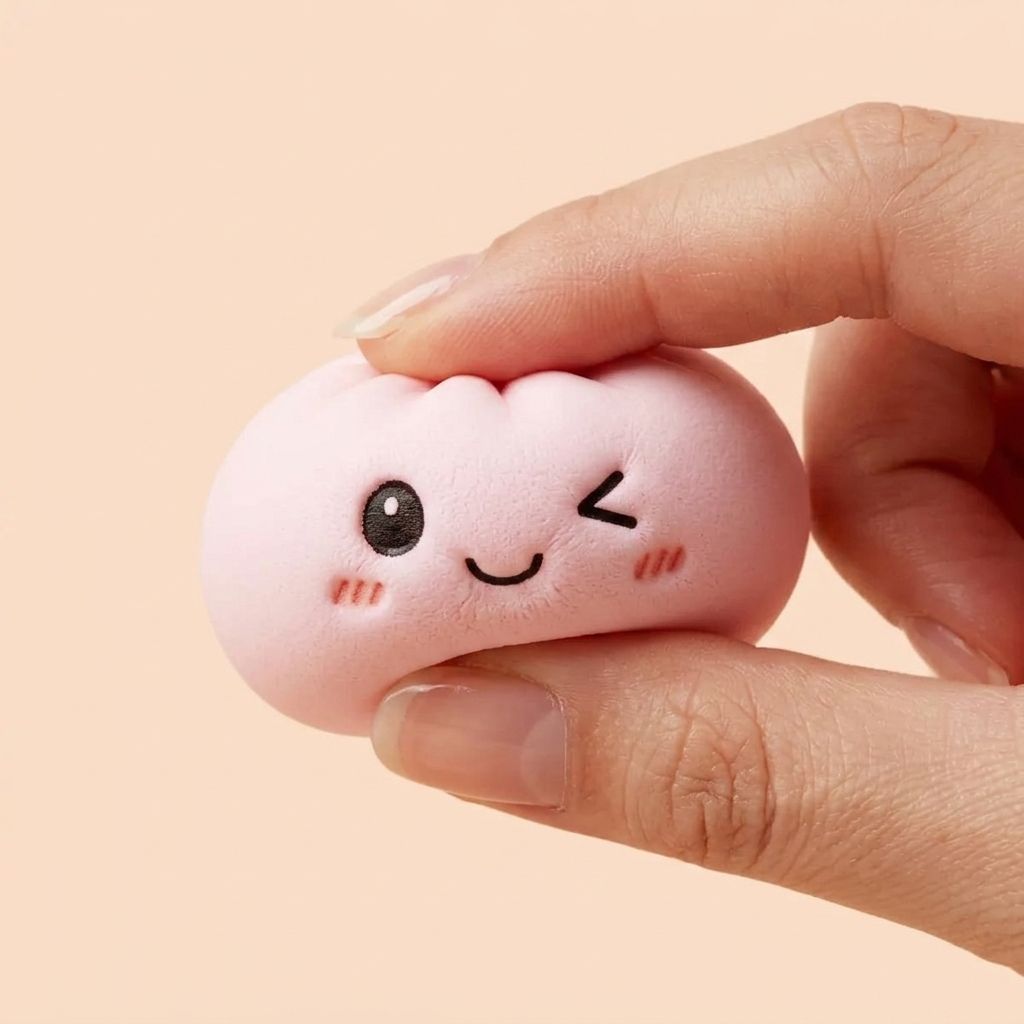 Dumpling Squishy Portachiavi Peluche x6 — squishy antistress slow-rise kawaii