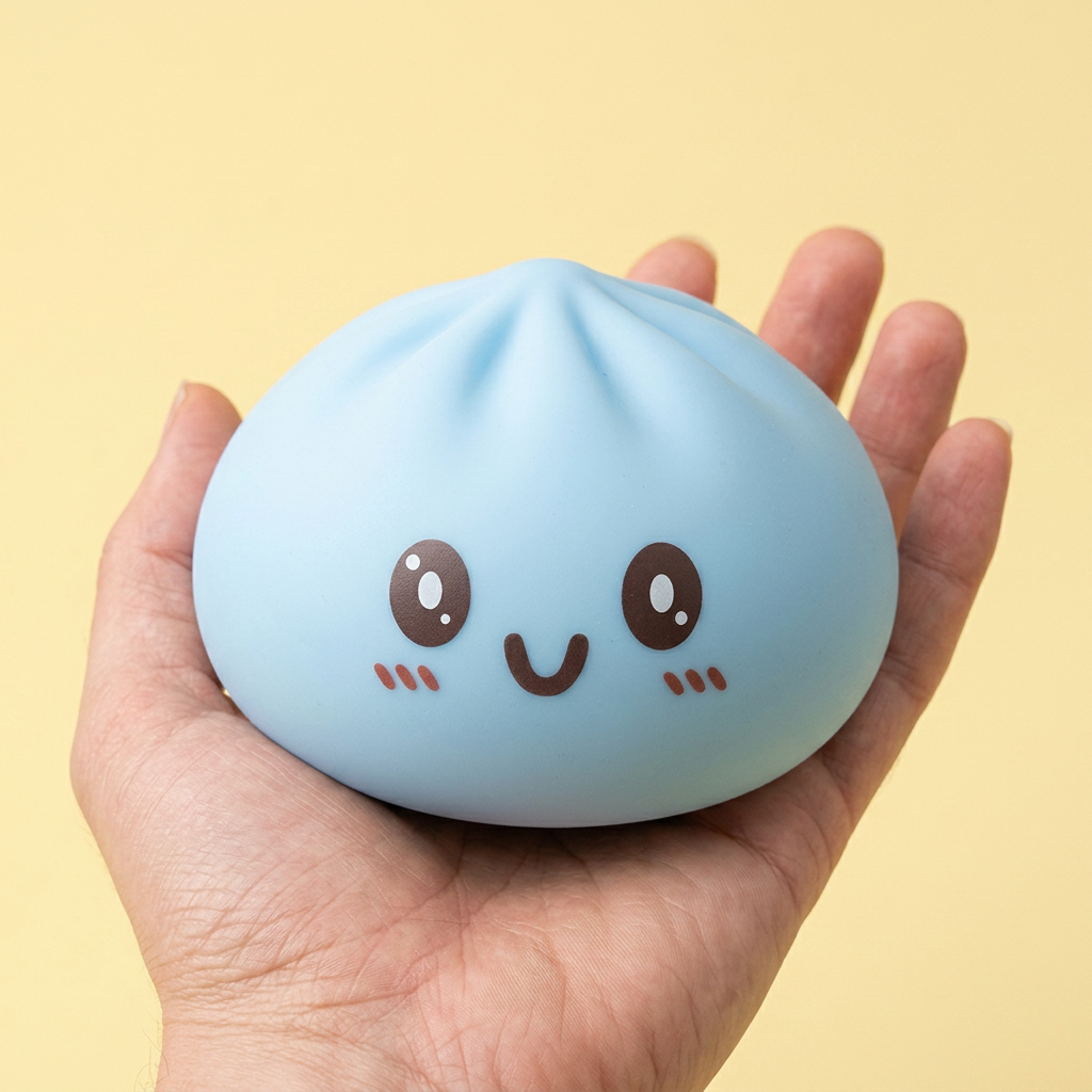 Giant Dumpling Squishy Blu Jumbo — squishy antistress slow-rise kawaii