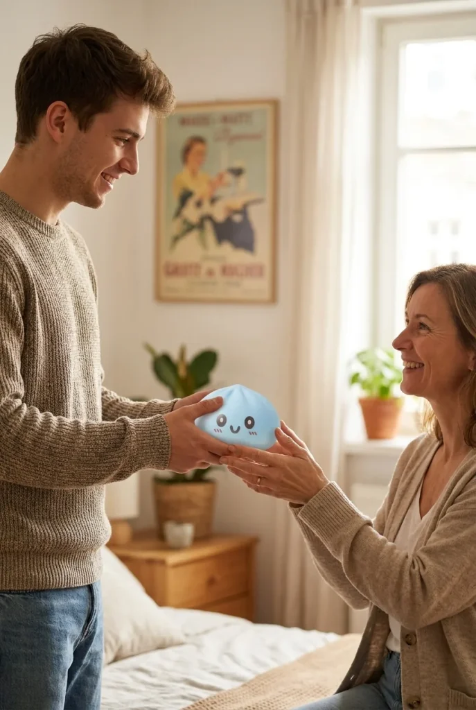 Giant Dumpling Squishy Blu Jumbo — squishy antistress slow-rise kawaii
