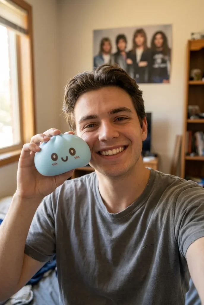 Giant Dumpling Squishy Blu Jumbo — squishy antistress slow-rise kawaii