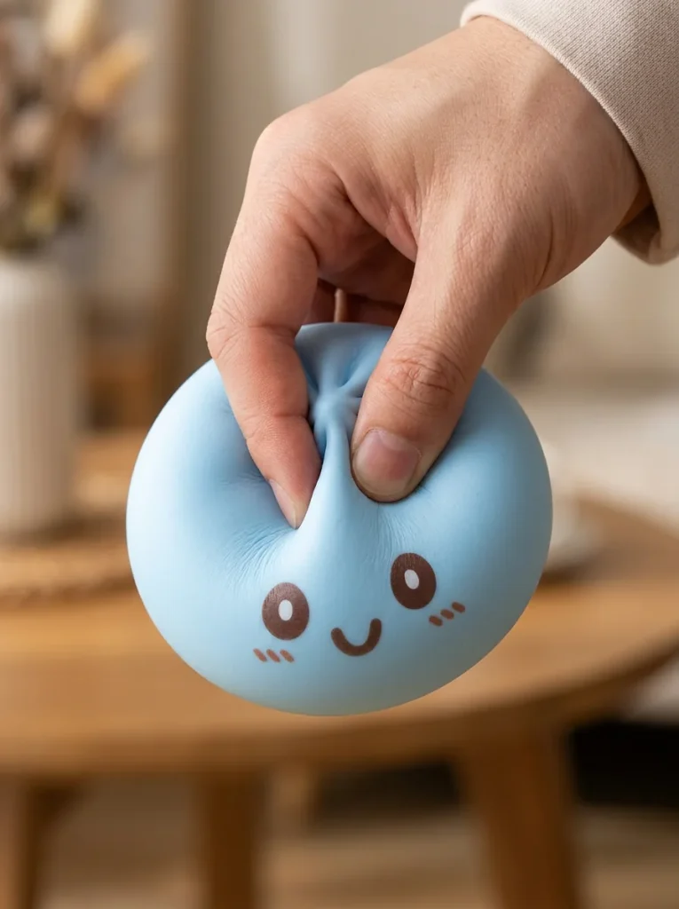 Giant Dumpling Squishy Blu Jumbo — squishy antistress slow-rise kawaii