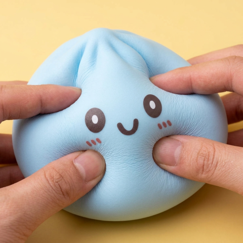 Giant Dumpling Squishy Blu Jumbo — squishy antistress slow-rise kawaii