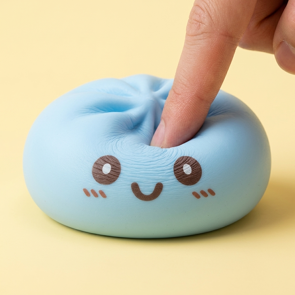 Giant Dumpling Squishy Blu Jumbo — squishy antistress slow-rise kawaii