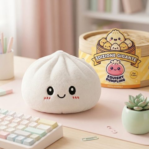 Squishy Dumpling Big Cuscino Morbidoso — squishy antistress slow-rise kawaii
