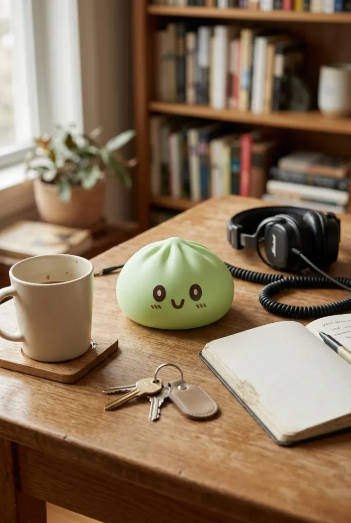 Squishy Dumpling Gigante Verde Jumbo — squishy antistress slow-rise kawaii