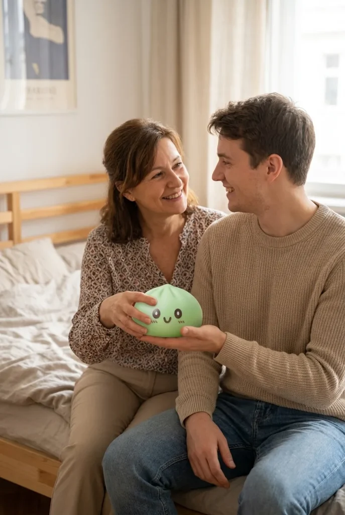 Squishy Dumpling Gigante Verde Jumbo — squishy antistress slow-rise kawaii