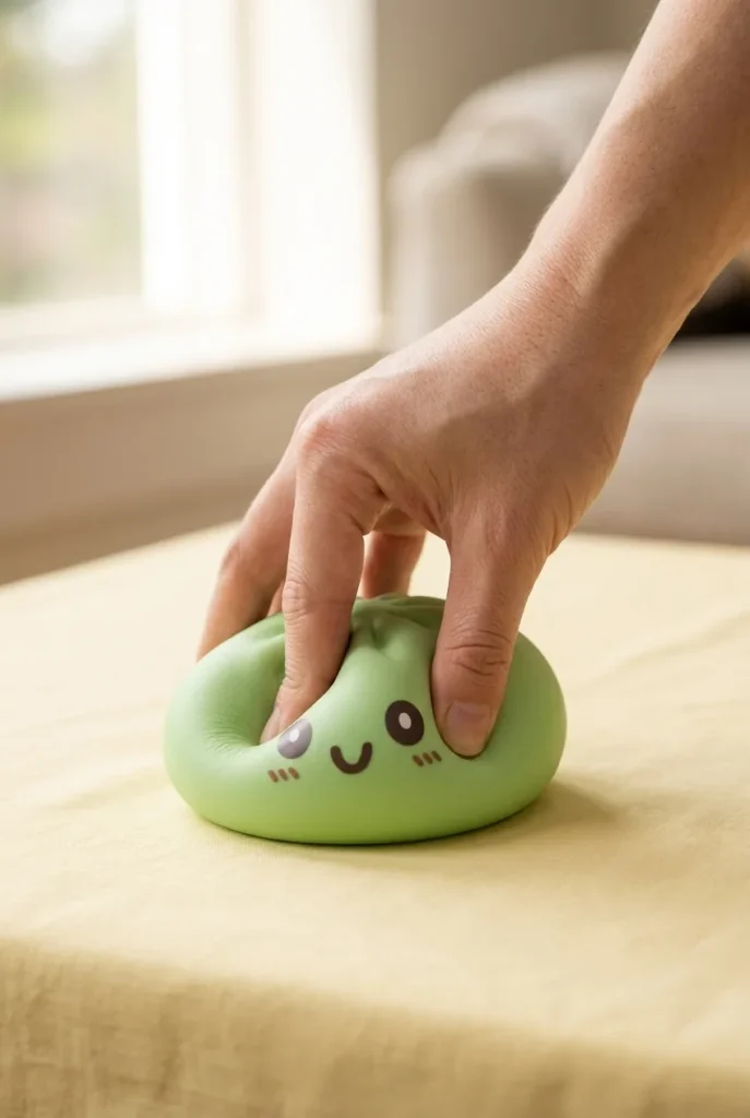 Squishy Dumpling Gigante Verde Jumbo — squishy antistress slow-rise kawaii