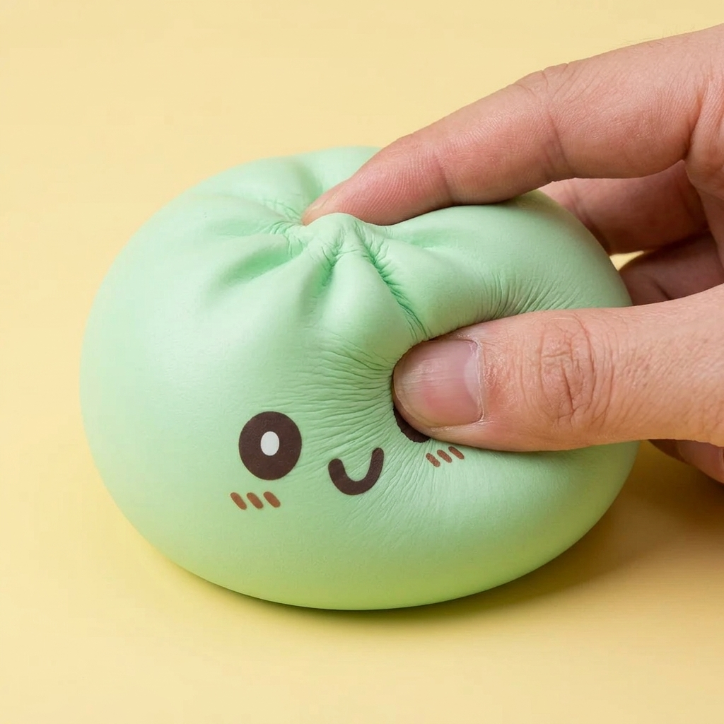 Squishy Dumpling Gigante Verde Jumbo — squishy antistress slow-rise kawaii