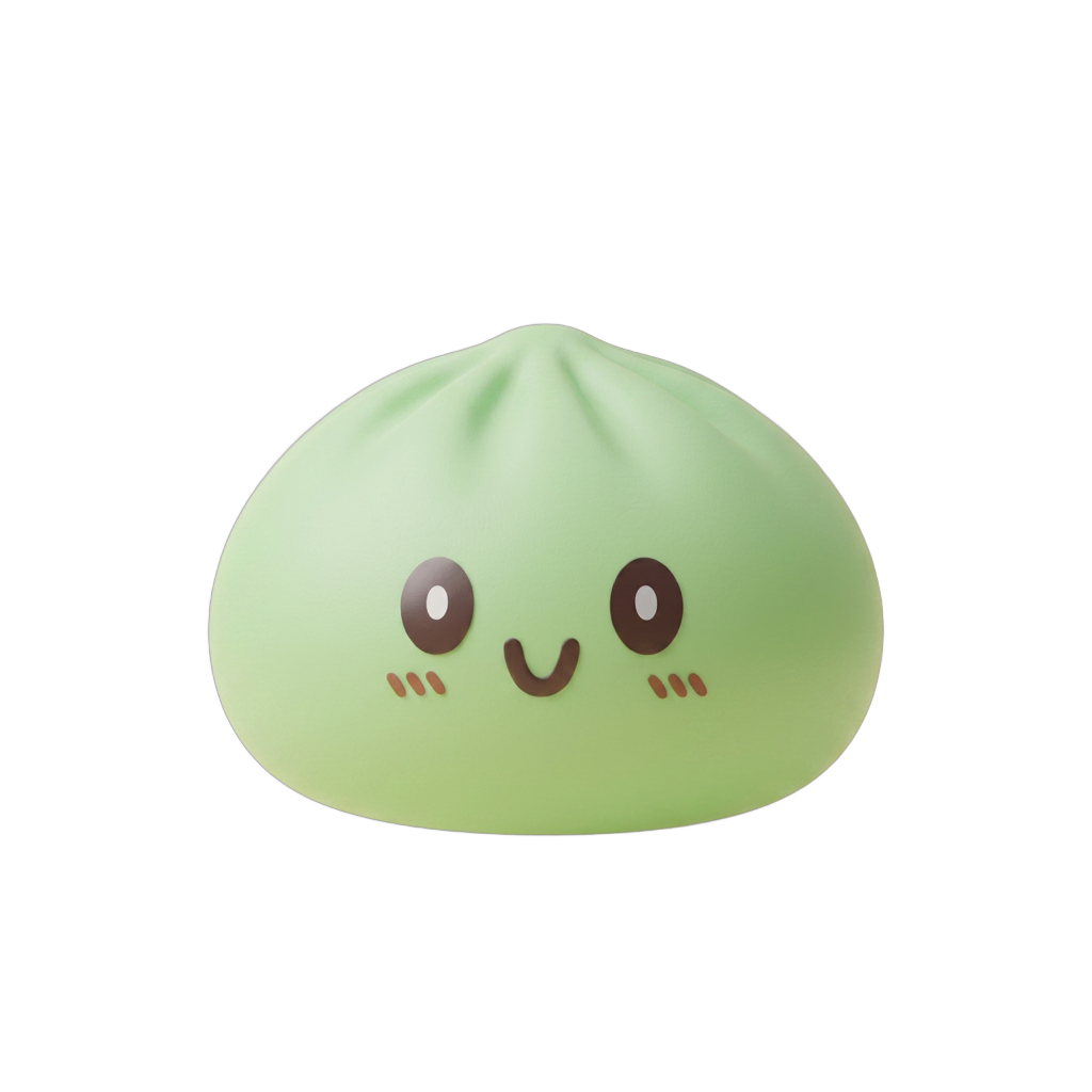 Squishy Dumpling Gigante Verde Jumbo — squishy antistress slow-rise kawaii