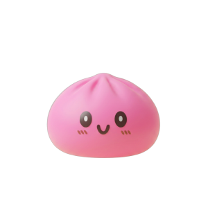 Giant Dumpling Squishy Rosa — squishy antistress slow-rise kawaii