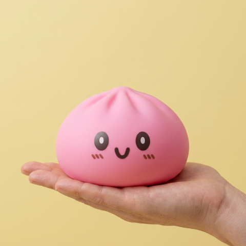 Giant Dumpling Squishy Rosa — squishy antistress slow-rise kawaii