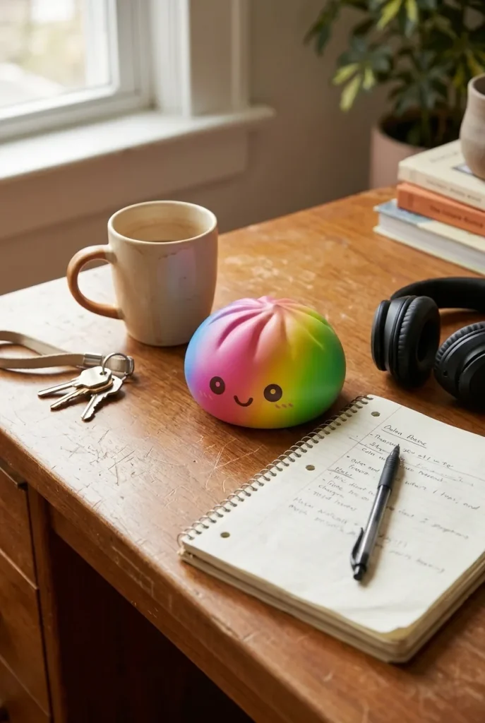Rainbow Dumpling Squishy Gigante — squishy antistress slow-rise kawaii