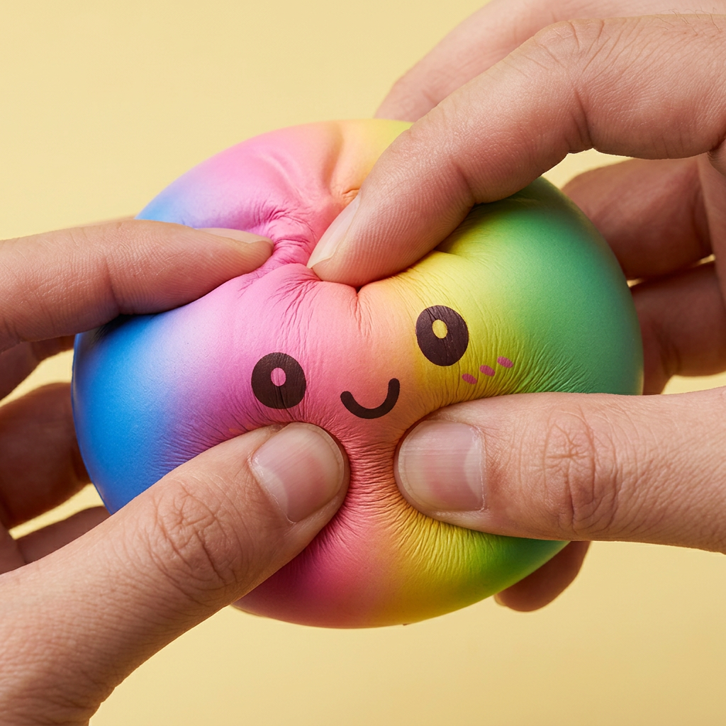 Rainbow Dumpling Squishy Gigante — squishy antistress slow-rise kawaii