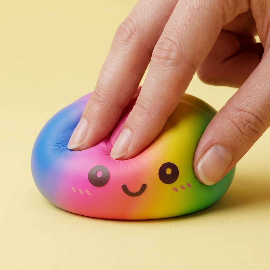 Rainbow Dumpling Squishy Gigante — squishy antistress slow-rise kawaii