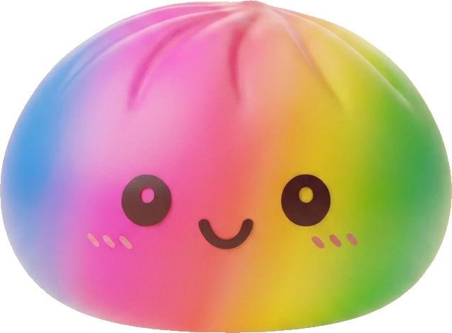 Rainbow Dumpling Squishy Gigante — squishy antistress slow-rise kawaii