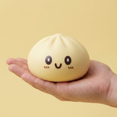 Squishy Dumpling Giallo Gigante Jumbo — squishy antistress slow-rise kawaii