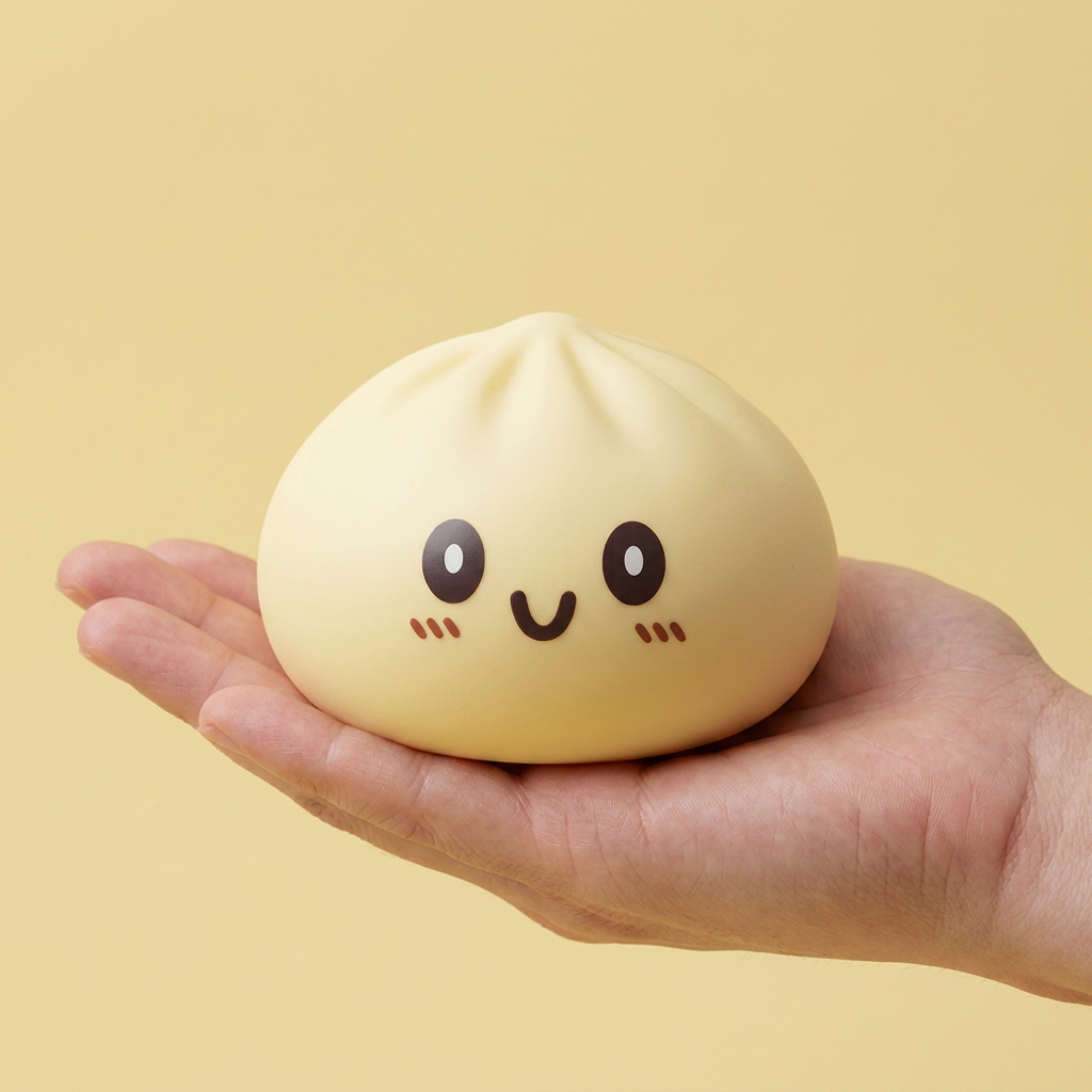 Squishy Dumpling Giallo Gigante Jumbo — squishy antistress slow-rise kawaii