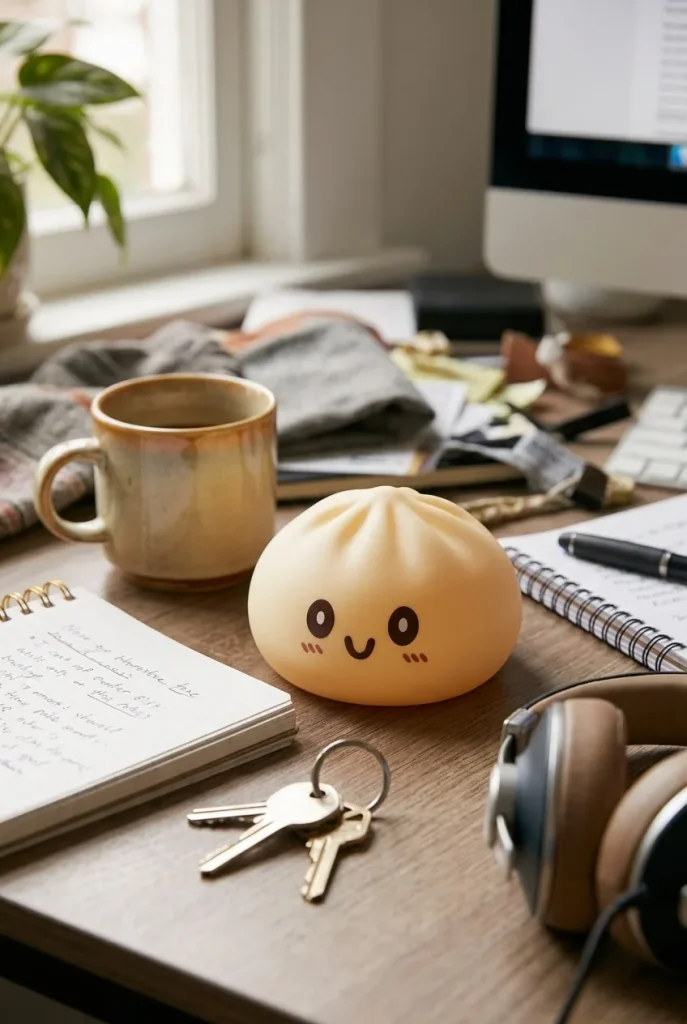 Squishy Dumpling Giallo Gigante Jumbo — squishy antistress slow-rise kawaii