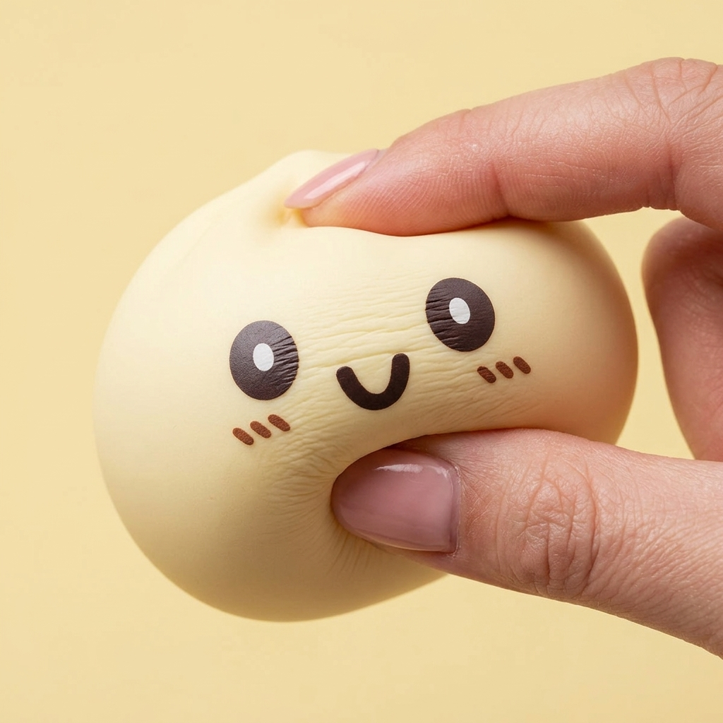 Squishy Dumpling Giallo Gigante Jumbo — squishy antistress slow-rise kawaii