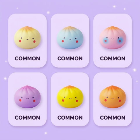 Dumpling Squishy Blind Box Mini – 24 Misteri — squishy antistress slow-rise kawaii