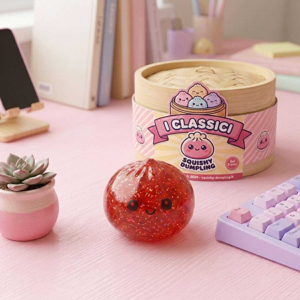 Mini Dumpling Squishy Metallico Mistero — squishy antistress slow-rise kawaii