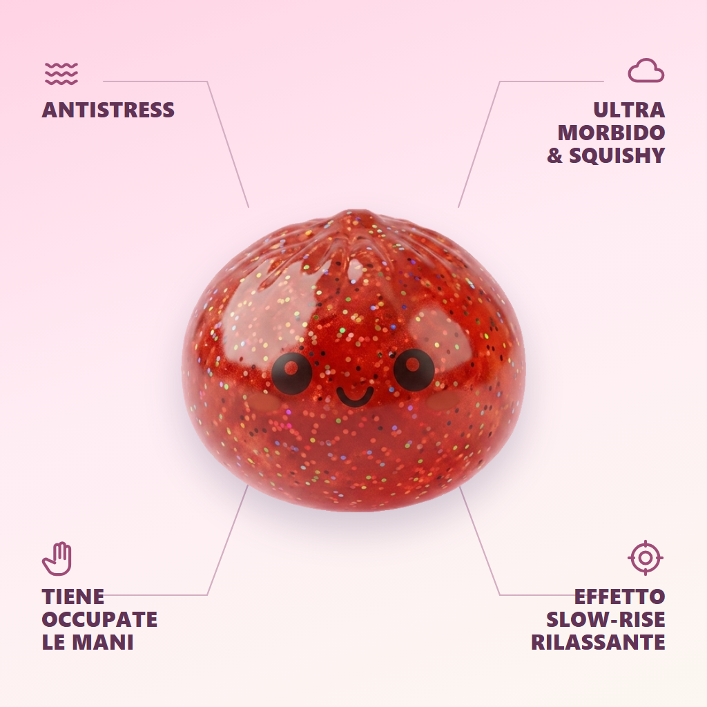 Mini Dumpling Squishy Metallico Mistero — squishy antistress slow-rise kawaii
