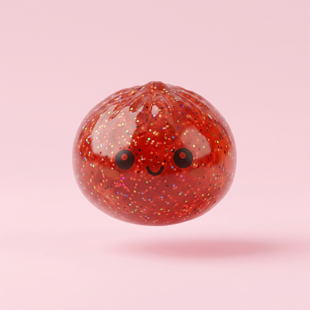 Mini Dumpling Squishy Metallico Mistero — squishy antistress slow-rise kawaii