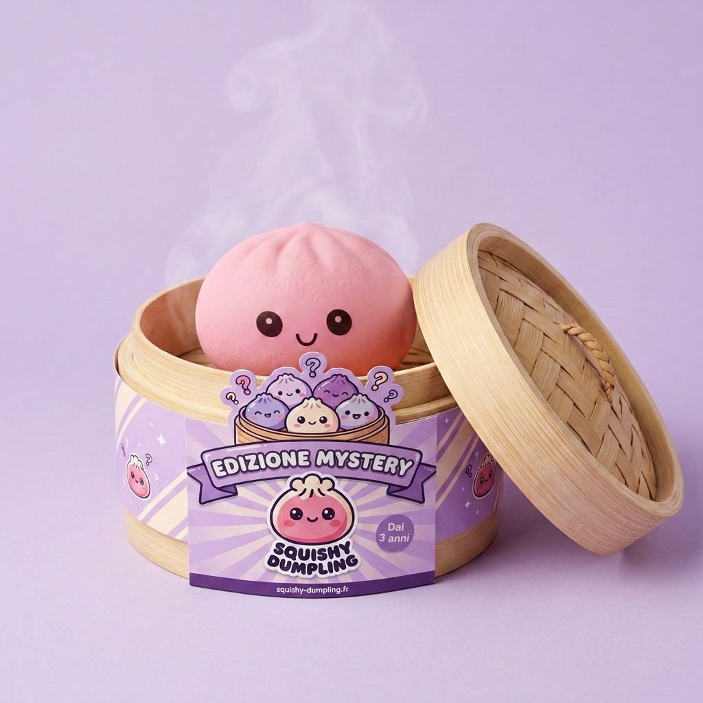 Mini Dumplings Squishy Mystery – Confezione Sorpresa — squishy antistress slow-rise kawaii